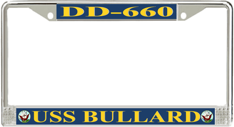 USS Bullard DD-660 License Plate Frame