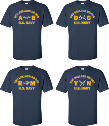 USS BULLARD DD-660 Rates Apparel