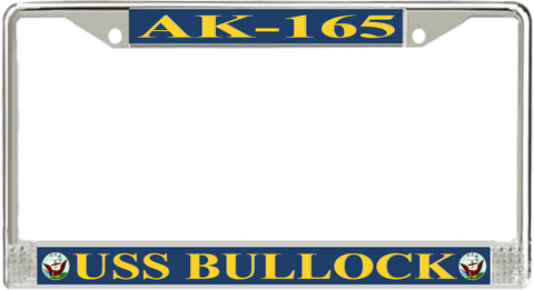 USS Bullock AK-165 License Plate Frame