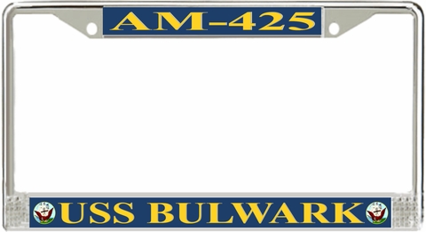 USS Bulwark AM-425 License Plate Frame