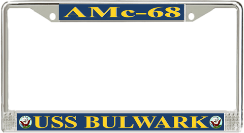 USS Bulwark AMc-68 License Plate Frame