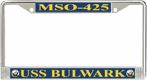 USS Bulwark MSO-425 License Plate Frame