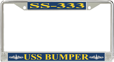 USS Bumper SS-333 License Plate Frame