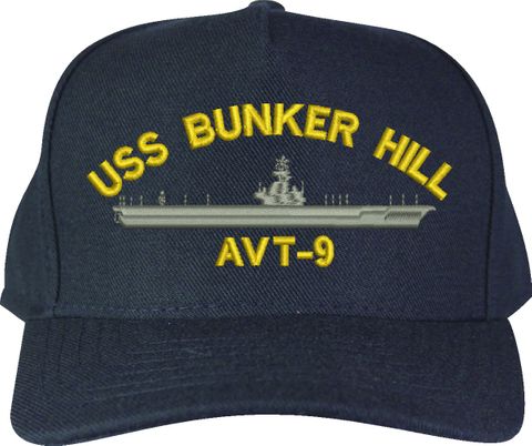 USS Bunker Hill AVT-9 U.S. Made Cap
