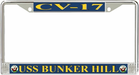 USS Bunker Hill CV-17 License Plate Frame