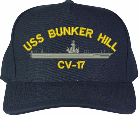 USS Bunker Hill CV-17 U.S. Made Cap
