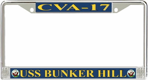 USS Bunker Hill CVA-17 License Plate Frame