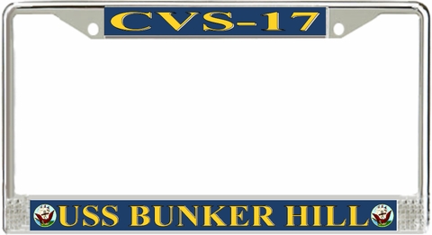 USS Bunker Hill CVS-17 License Plate Frame