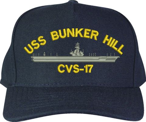 USS Bunker Hill CVS-17 U.S. Made Cap