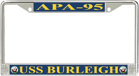 USS Burleigh APA-95 License Plate Frame