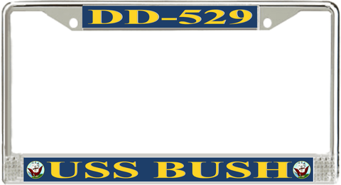 USS Bush DD-529 License Plate Frame