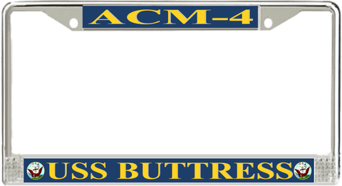 USS Buttress ACM-4 License Plate Frame