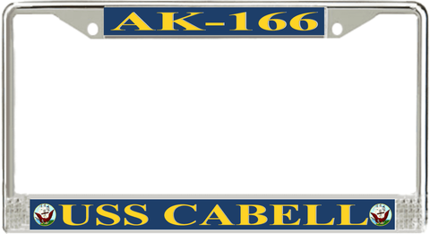 USS Cabell AK-166 License Plate Frame