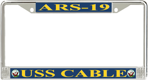 USS Cable ARS-19 License Plate Frame
