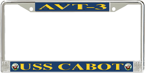 USS Cabot AVT-3 License Plate Frame