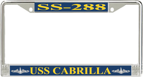 USS Cabrilla SS-288 License Plate Frame