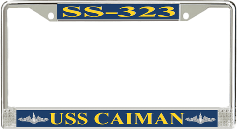 USS Caiman SS-323 License Plate Frame