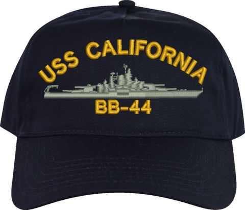 USS California BB-44 Embroidered Cap