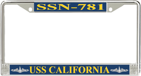 USS California SSN-781 License Plate Frame