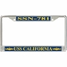 USS California SSN-781 License Plate Frame