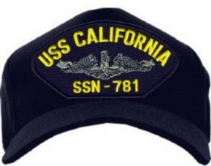 USS California SSN-781 (Silver Dolphins) Emblematic Cap