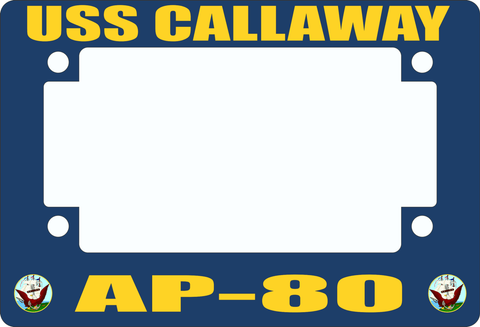 USS Callaway AP-80 Motorcycle Frame