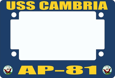 USS Cambria AP-81 Motorcycle Frame