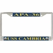 USS Cambria APA-36 License Plate Frame