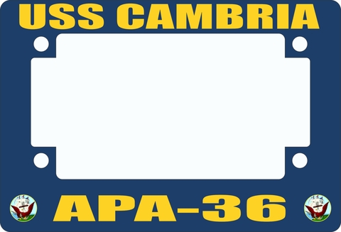 USS Cambria APA-36 Motorcycle Frame
