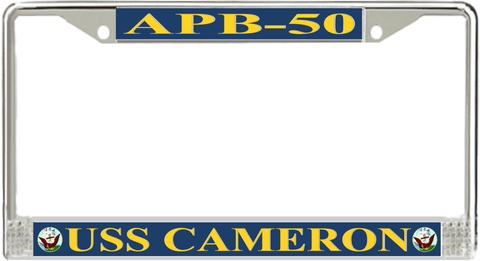 USS Cameron APB-50 License Plate Frame