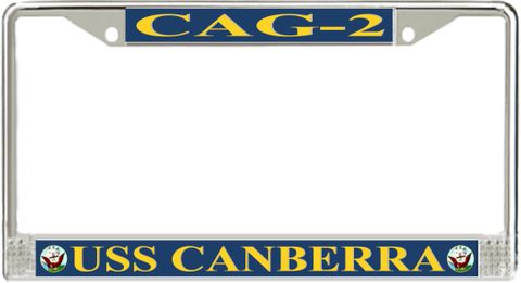 USS Canberra CAG-2 License Plate Frame