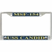USS Candid MSF-154 License Plate Frame
