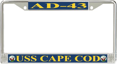USS Cape Cod AD-43 License Plate Frame