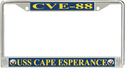 USS Cape Esperance CVE-88 License Plate Frame