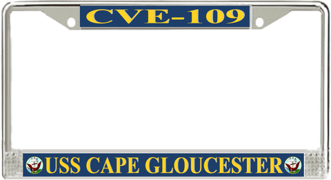 USS Cape Gloucester CVE-109 License Plate Frame