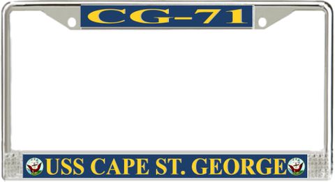 USS Cape St. George CG-71 License Plate Frame