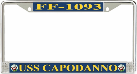 USS Capodanno FF-1093 License Plate Frame