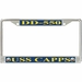 USS Capps DD-550 License Plate Frame