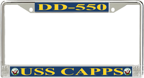 USS Capps DD-550 License Plate Frame