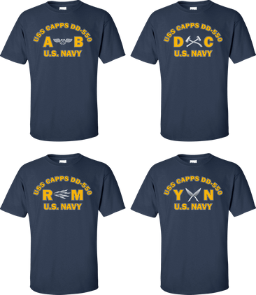 USS CAPPS DD-550 Rates Apparel