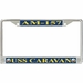 USS Caravan AM-157 License Plate Frame