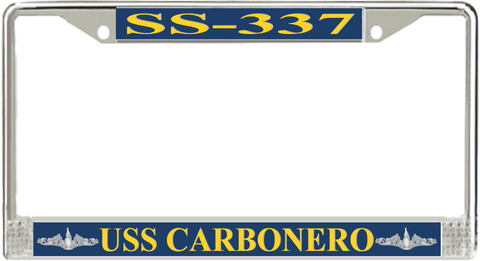 USS Carbonero SS-337 License Plate Frame