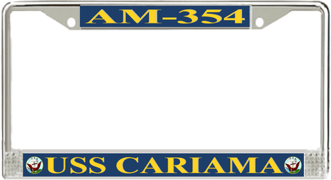 USS Cariama AM-354 License Plate Frame