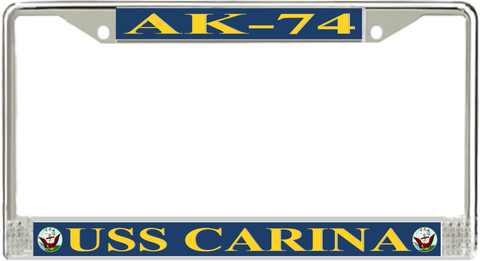 USS Carina AK-74 License Plate Frame