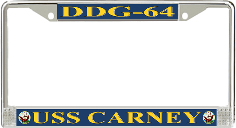 USS Carney DDG-64 License Plate Frame