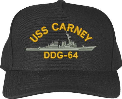 USS Carney DDG-64 Ship Custom Embroidered Cap