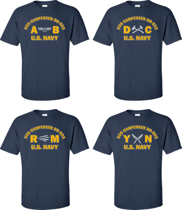 USS CARPENTER DD-825 Rates Apparel