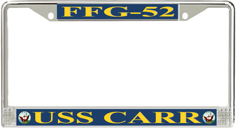 USS Carr FFG-52 License Plate Frame