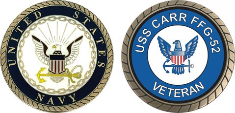 USS Carr FFG-52 Veteran Challenge Coin