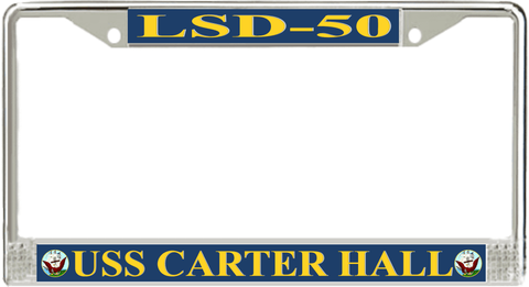 USS Carter Hall LSD-50 License Plate Frame